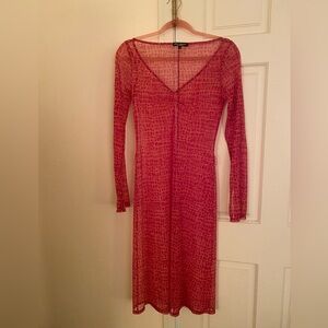 Vintage Betsey Johnson see through dress small
